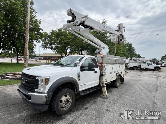 (Fayetteville, AR) Altec AT48M, Articulating & Telescopic Material Handling Bucket Truck mounted beh
