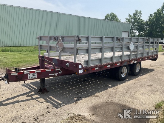 (Neenah, WI) 2010 Towmaster C24 12-Ton T/A Tagalong Equipment Trailer Missing Inner Tire Both Rear W