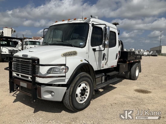 (Waxahachie, TX) 2010 Freightliner M2 106 Crew-Cab Flatbed/Service Truck Runs & Moves) (Jump To Star
