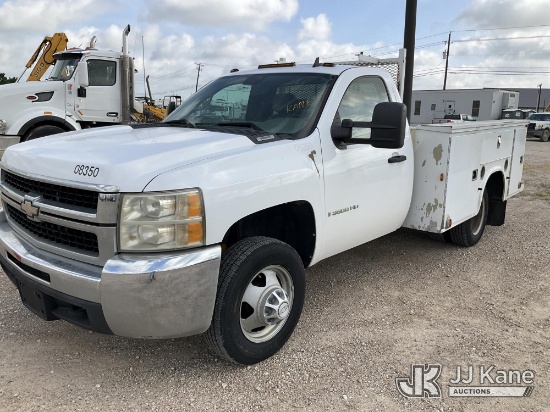 (Waxahachie, TX) 2008 Chevrolet Silverado 3500HD Service Truck, City of Plano Owned Runs & Moves,