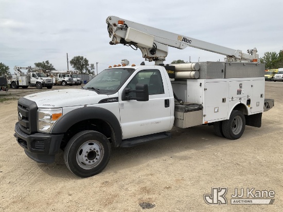 (South Beloit, IL) Altec AT200A, Telescopic Non-Insulated Bucket Truck mounted behind cab on 2012 Fo