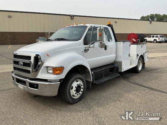 (Bismarck, ND) 2011 Ford F650 Extended-Cab Utility Truck, Investor Owned Utility Owned Runs, Moves, 