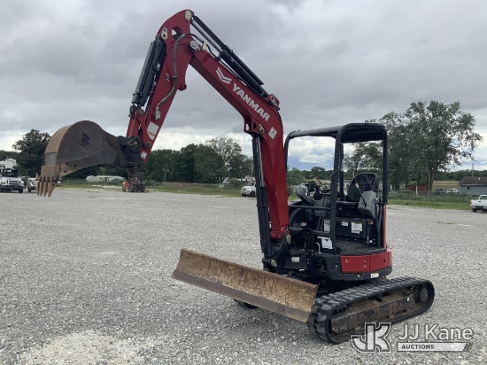 (Hawk Point, MO) 2020 Yanmar ViO35-6A Mini Hydraulic Excavator Runs, Moves & Operates.