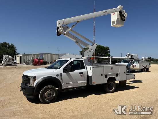 (Coleman, TX) ETI ETC37-IH, Articulating & Telescopic Bucket Truck mounted behind cab on 2019 Ford F