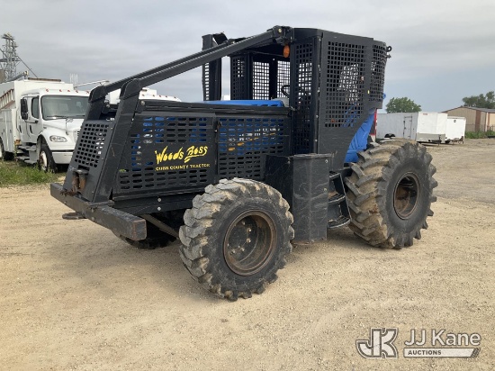 (South Beloit, IL) 2018 New Holland TS6120 4x4 Rubber Tired Tractor Runs & Moves) (Missing Battery, 