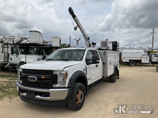 (Houston, TX) Autocrane rear mounted on 2019 Ford F550 4x4 Service Truck Runs, Moves, & Crane Operat