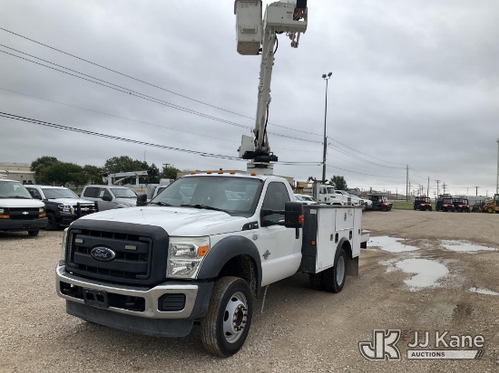 (Waxahachie, TX) Versalift SST37EIH, Articulating & Telescopic Bucket Truck mounted behind cab on 20