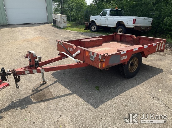 (Neenah, WI) 1997 Chilton S/A Pole/Material Trailer Seller States: Tongue Bent, Leaf Spring Broken, 