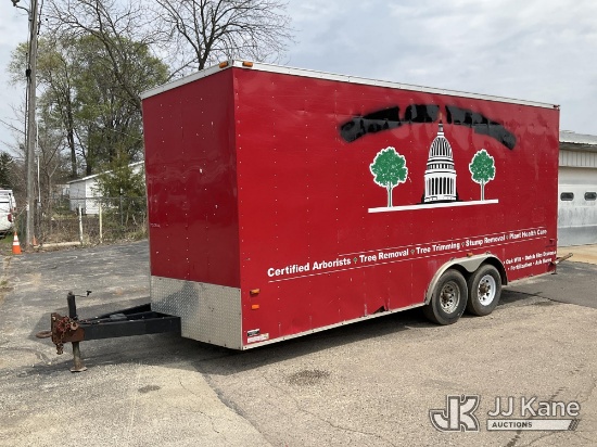 (South Beloit, IL) 2015 American Hauler T/A Enclosed Trailer Rear Door Damaged-Unusable, Floor Damag