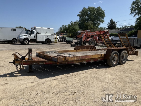 (South Beloit, IL) 2015 2015 Custom Heavy Haul 7T182HDBW T/A Tagalong Equipment Trailer, Level Deck-