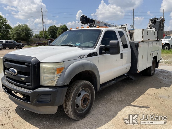 (Cypress, TX) 2011 Ford F450 Extended-Cab Mechanics Service Truck Runs & Moves, Jump To Start) (Batt