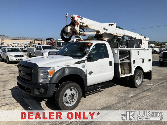 (South Beloit, IL) Altec AT37G, Articulating & Telescopic Bucket Truck mounted behind cab on 2015 Fo