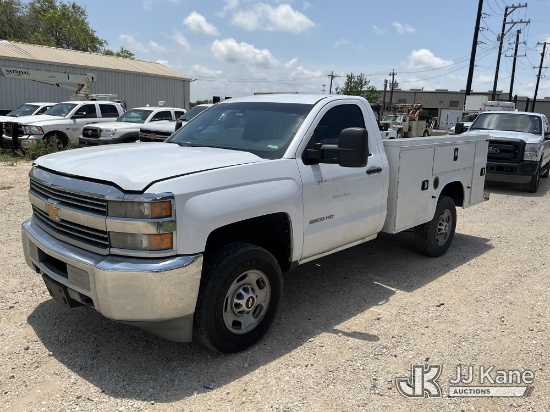 (San Antonio, TX) 2015 Chevrolet Silverado 2500HD Service Truck Runs & Moves)(Jump To Start & Does N