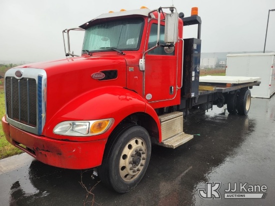 (San Marcos, TX) 2017 Peterbilt 337 Flatbed Truck Runs & Moves
