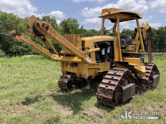 (La Grange, TX) 2012 Vermeer RTX1250 Quad Track Cable Plow Runs, Moves & Operates) (Jump To Start