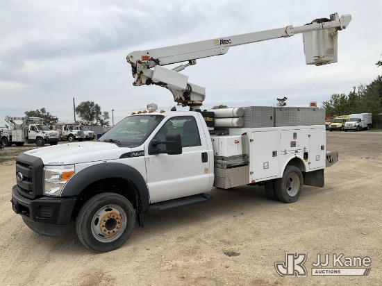 (South Beloit, IL) Altec AT200A, Telescopic Non-Insulated Bucket Truck mounted behind cab on 2012 Fo