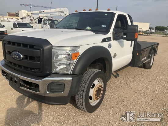 (Waxahachie, TX) 2012 Ford F450 Flatbed Truck Runs & Moves