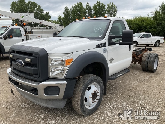 (Des Moines, IA) 2012 Ford F550 Cab & Chassis Not Running, Condition Unknown