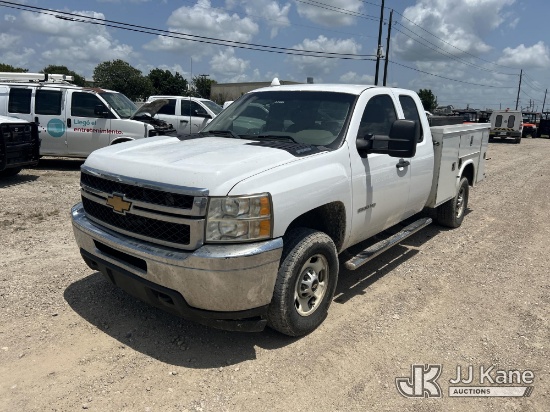(Waxahachie, TX) 2013 Chevrolet Silverado 2500HD 4x4 Extended-Cab Service Truck Runs & Moves, Check 