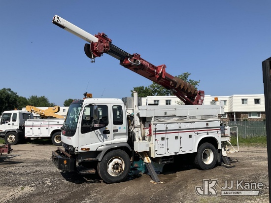 (Neenah, WI) Telelect Commander 4045, Digger Derrick corner mounted on 2004 GMC T7500 Cab Over Exten