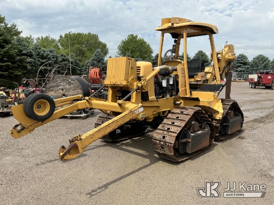 (Maple Lake, MN) 2012 Vermeer XTS1250 Crawler Tractor/Vibratory Cable Plow Runs, Moves, Operates)(Ca