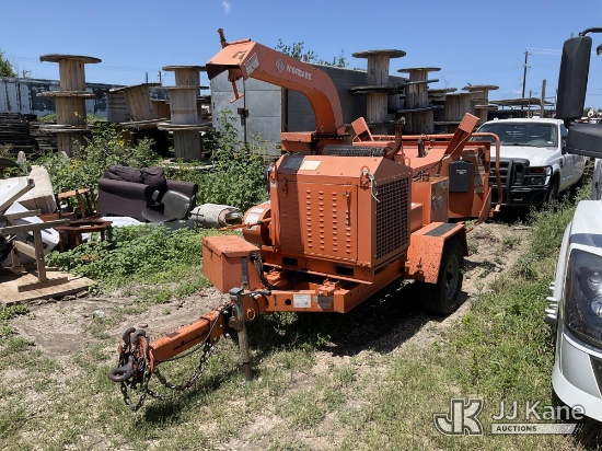 (San Antonio, TX) 2017 Morbark M12R Chipper (12in Drum), Needs battery, hydraulic control valve need