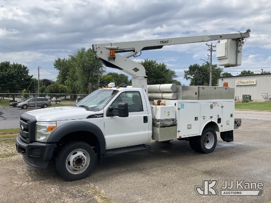 (Neenah, WI) Versalift TEL29N03, Telescopic Non-Insulated Bucket Truck mounted behind cab on 2012 Fo