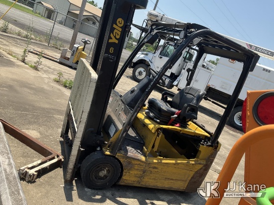 (Conway, AR) 2021 Yale ERP035VT Solid Tired Forklift Not Running, Condition Unknown) (No Battery