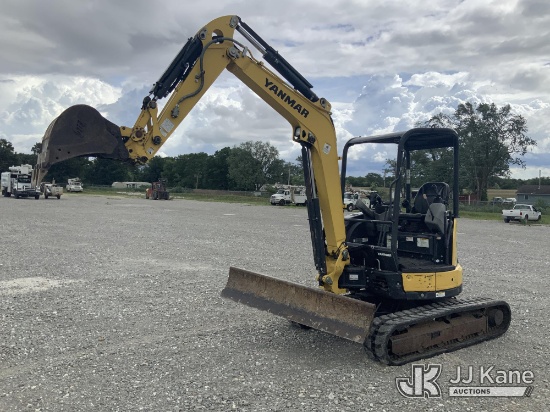 (Hawk Point, MO) 2017 Yanmar ViO35-6A Mini Hydraulic Excavator Runs, Moves & Operates.
