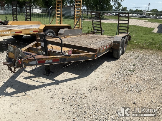 (Topeka, KS) 2012 Custom 4T162THDBW T/A Tagalong Equipment Trailer Rust & Paint Damage