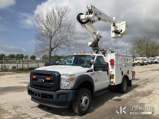 (Kansas City, MO) Altec AT37G, Articulating & Telescopic Bucket Truck mounted behind cab on 2016 For