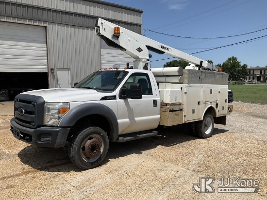 (Memphis, TN) Versalift TEL29N, Telescopic Non-Insulated Bucket Truck mounted behind cab on 2012 For