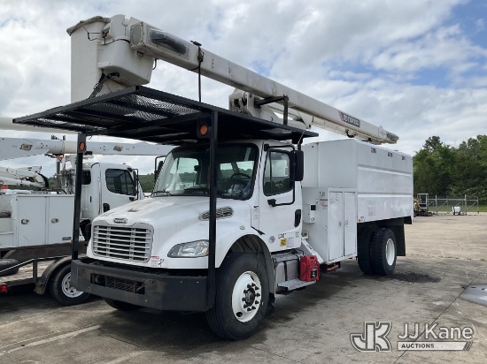 (Conway, AR) HiRanger XT PRO 60, Over-Center Bucket Truck mounted behind cab on 2018 Freightliner M2