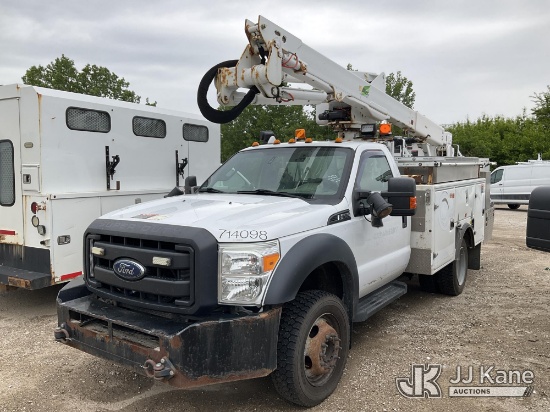 (Des Moines, IA) Altec AT40G, Bucket Truck mounted behind cab on 2015 Ford F550 4x4 Service Truck, J