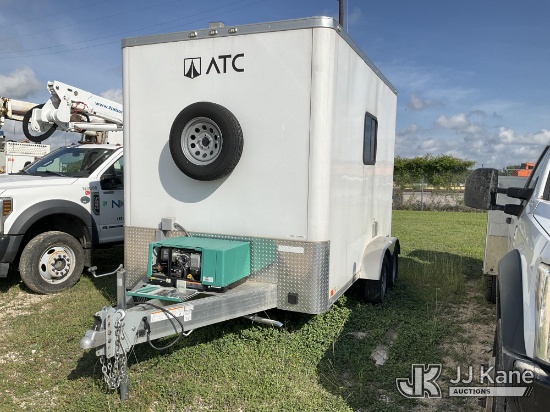 (Houston, TX) 2023 Aluminum Trailer Company QSTA7012 Enclosed Trailer Generator Does Not Start, Jump