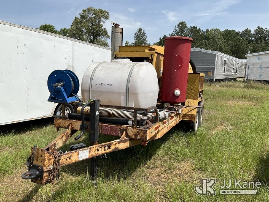 (Byram, MS) 1999 ACA T/A Vacuum Excavation Trailer Runs with Starter Fluid then Dies, Condition Unkn