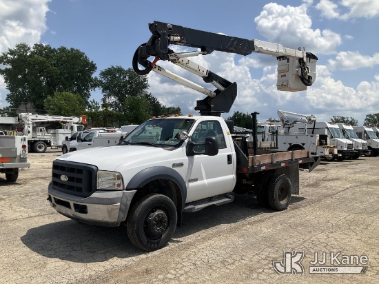 (South Beloit, IL) Altec AT37G, Articulating & Telescopic Bucket Truck mounted behind cab on 2006 Fo