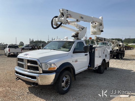 (Marshfield, MO) Altec AT37G, Articulating & Telescopic Bucket Truck mounted behind cab on 2012 RAM 