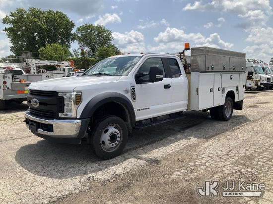 (South Beloit, IL) 2019 Ford F450 Extended-Cab Service Truck Runs & Moves, Generator Operates, Fuel 