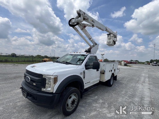 (Hawk Point, MO) Altec AT37G, Articulating & Telescopic Bucket Truck mounted behind cab on 2018 Ford