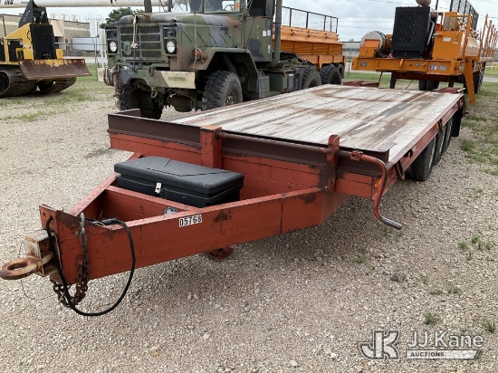 (Waxahachie, TX) 1984 Belshe Tri-Axle Tagalong Equipment Trailer