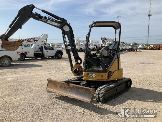 (Waxahachie, TX) 2013 John Deere 35D Mini Hydraulic Excavator Not Running, Condition Unknown