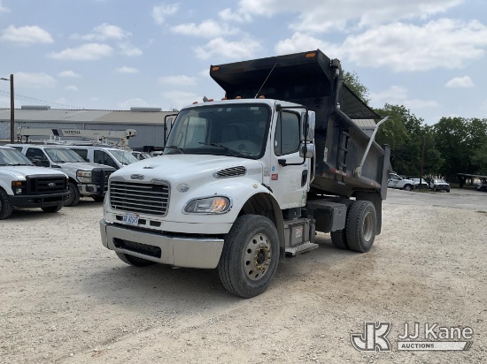 (San Antonio, TX) 2014 Freightliner M2 106 Dump Truck Runs & Moves, Hydraulic Dump Operates But Does