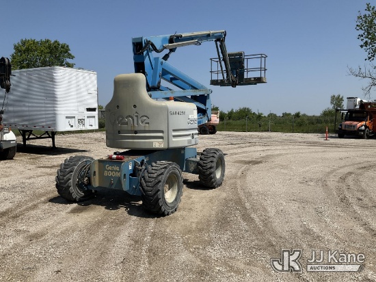 (Kansas City, MO) 2005 Genie Z-60/40 4x4 Articulating & Telescopic Manlift, Evergy Unit Runs, Moves 