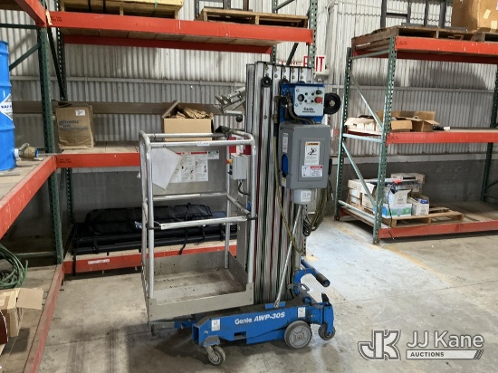 (Beatrice, NE) 2013 Genie AWP-30S Personnel Lift, Pneumatic Genie Lift. Seller States Everything Wor