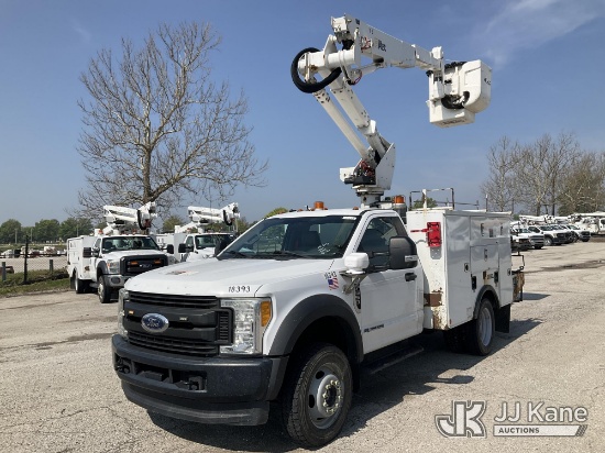 (Kansas City, MO) Altec AT37G, Articulating & Telescopic Bucket rear mounted on 2017 Ford F550 4x4 S
