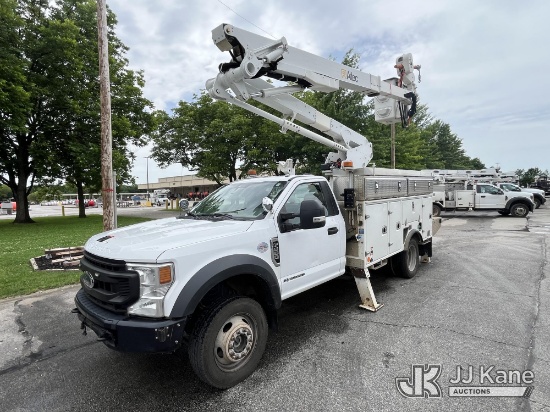 (Fayetteville, AR) Altec AT48M, Articulating & Telescopic Material Handling Bucket Truck rear mounte