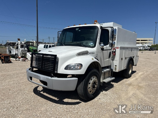 (Waxahachie, TX) 2019 Freightliner M2 106 Utility Truck, EB6-132D-S Runs & Moves) (Check Engine Ligh