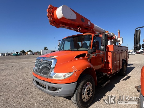 (Wichita, KS) Altec AM50, Over-Center Material Handling Bucket rear mounted on 2013 International 44