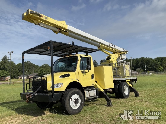 (Columbia, MS) HiRanger XT60/70, Over-Center Elevator Bucket Truck rear mounted on 2011 Freightliner